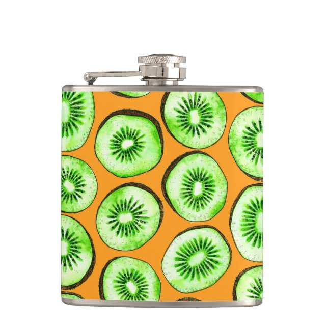Kiwi slices flask (Front)