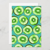 Kiwi slices on turquoise (Front/Back)