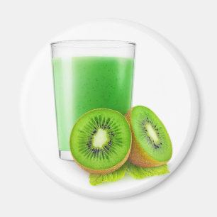 Kiwi smoothie magnet