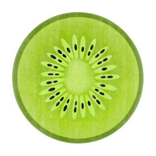 Kiwi Stylized Fruit Slice Cutting Board