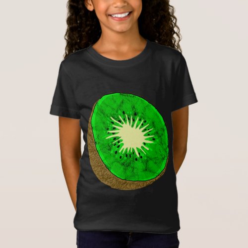 Kiwi Summer Tropical Exotic Sour Fruit Vegetarian  T_Shirt