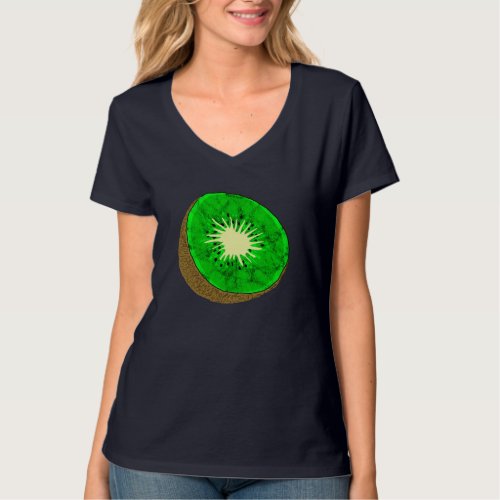 Kiwi Summer Tropical Exotic Sour Fruit Vegetarian  T_Shirt