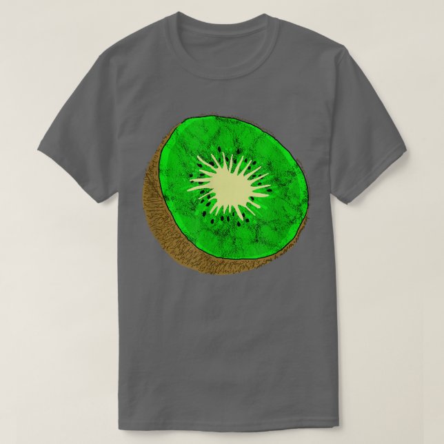Kiwi Summer Tropical Sour Fruit Vegetarian Fruitar T-Shirt (Design Front)