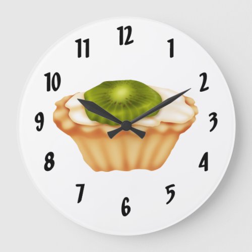 Kiwi Tart Large Clock