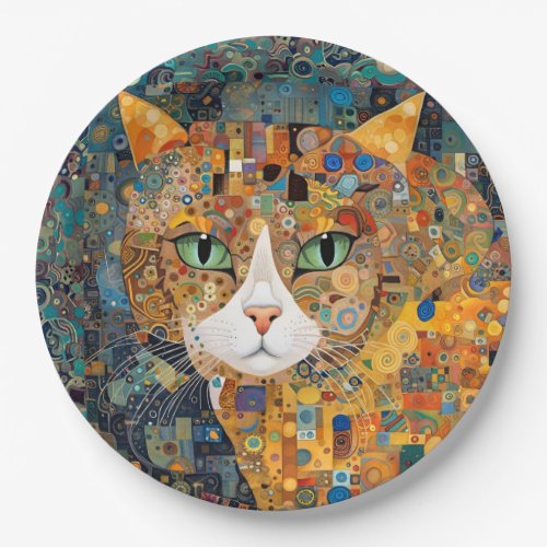 Kiwi the Cat Paper Plates