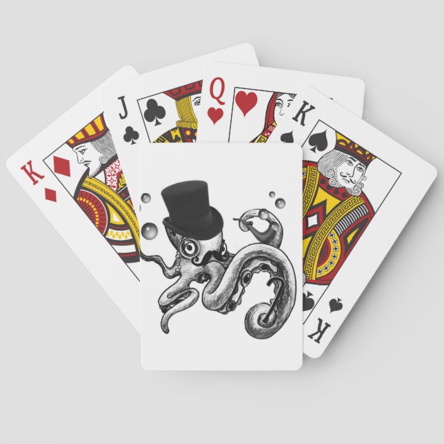 Kiwi the Fancy Octopus Poker Cards (Back)
