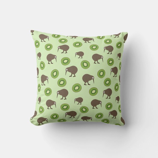 Kiwi Throw Pillow (Front)