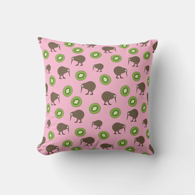 Kiwi Throw Pillow (Front)