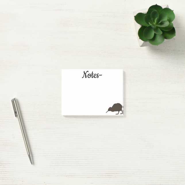 Kiwi tropical bird post-it notes (Office)