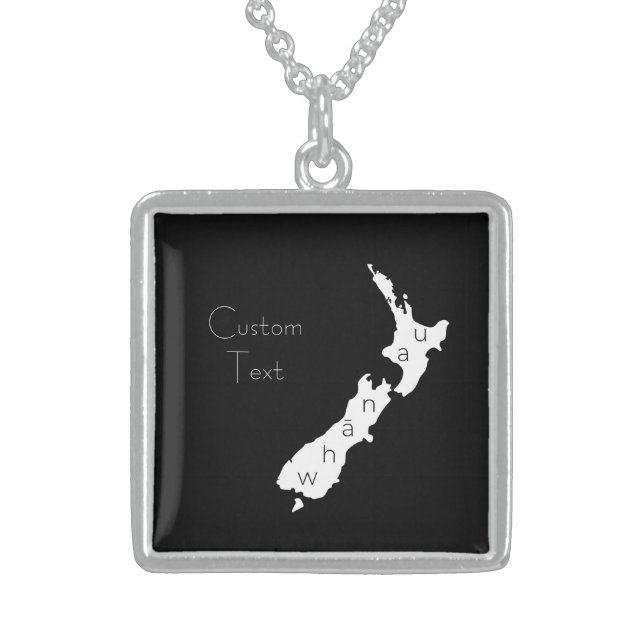KIWI WHĀNAU FAMILY FRIEND KEEPSAKE NZ TE REO MĀORI STERLING SILVER NECKLACE (Front)