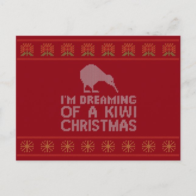 Kiwi Xmas Holiday Postcard (Front)