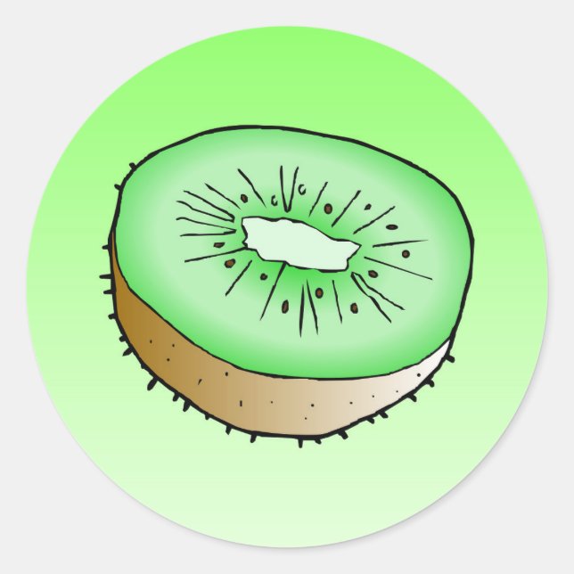 Kiwifruit Classic Round Sticker (Front)
