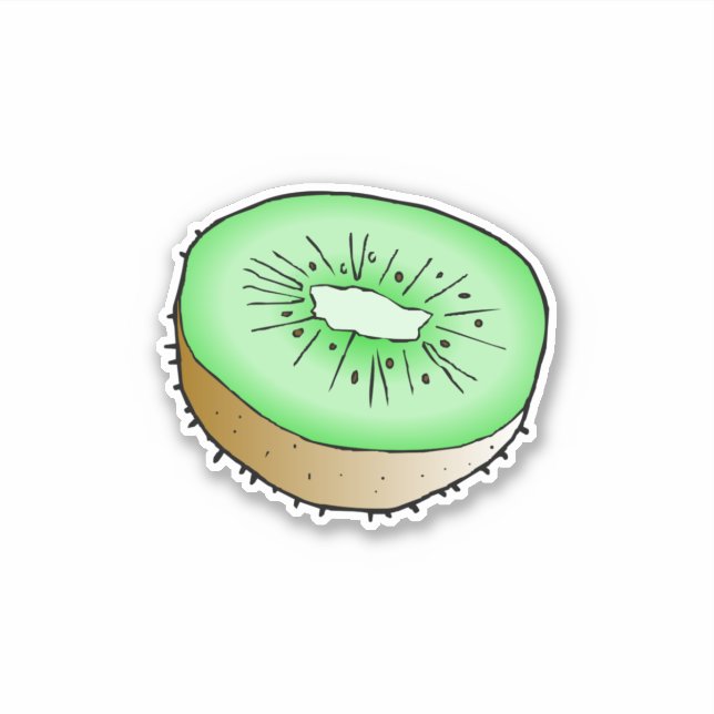 Kiwifruit Custom-Cut Vinyl Sticker (Front)