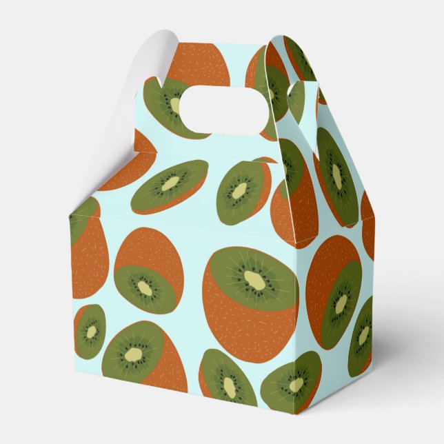 Kiwifruit Pattern Favor Boxes (Front Side)