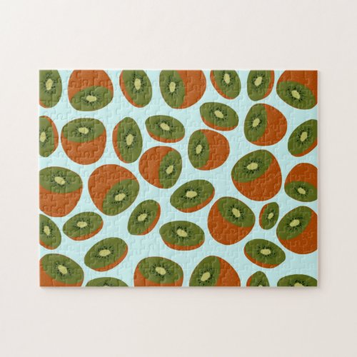 Kiwifruit Pattern Jigsaw Puzzle