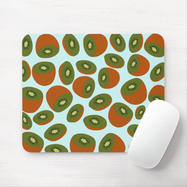 Kiwifruit Pattern Mouse Pad (With Mouse)