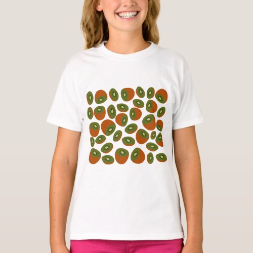 Kiwifruit Pattern T_Shirt