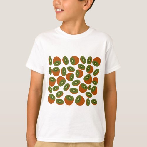 Kiwifruit Pattern T_Shirt