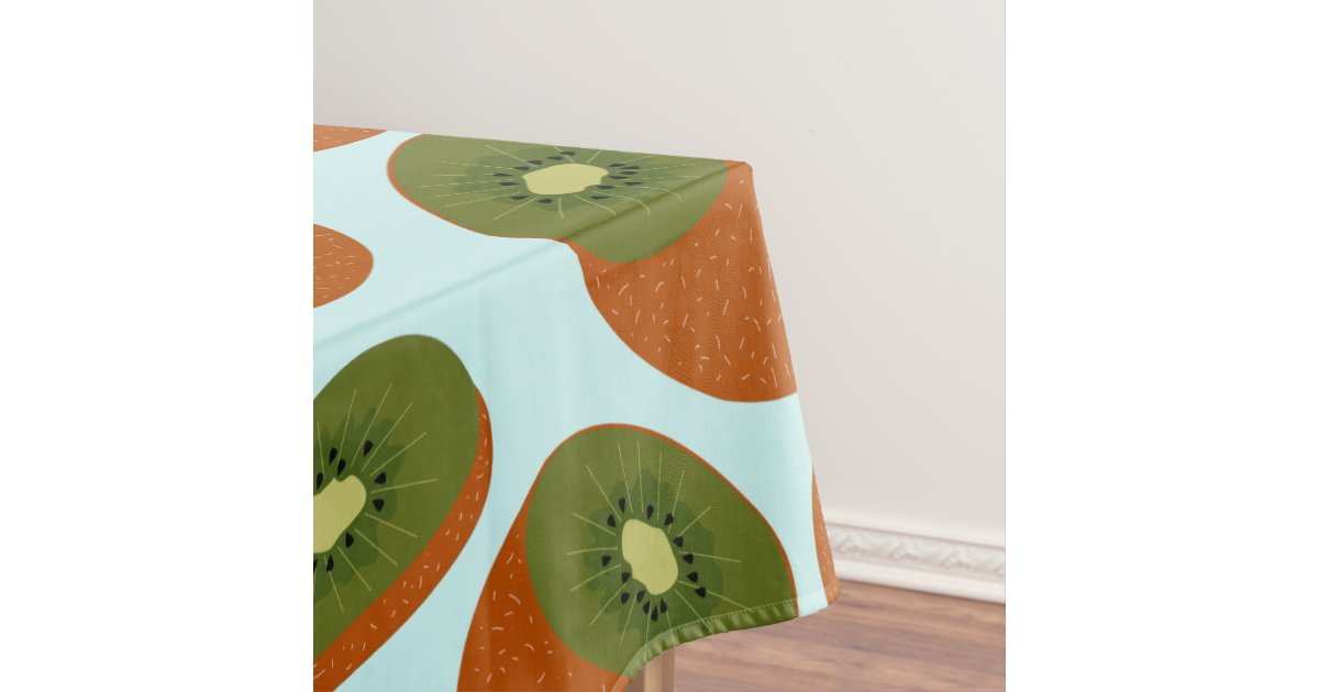 Kiwifruit Pattern Tablecloth Zazzle