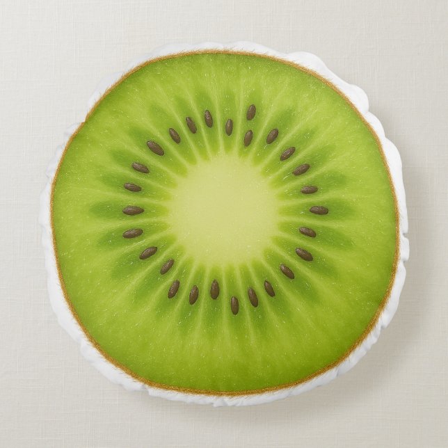 Kiwifruit Round Pillow (Front)