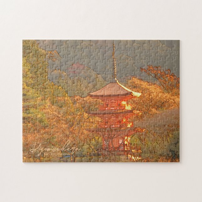 Kiyomizu-dera (Koyasu Pagoda) Jigsaw Puzzle (Horizontal)