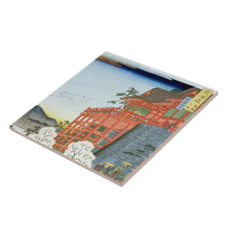 Kiyomizu-dera Temple, Kyoto, Hiroshige Ceramic Tile