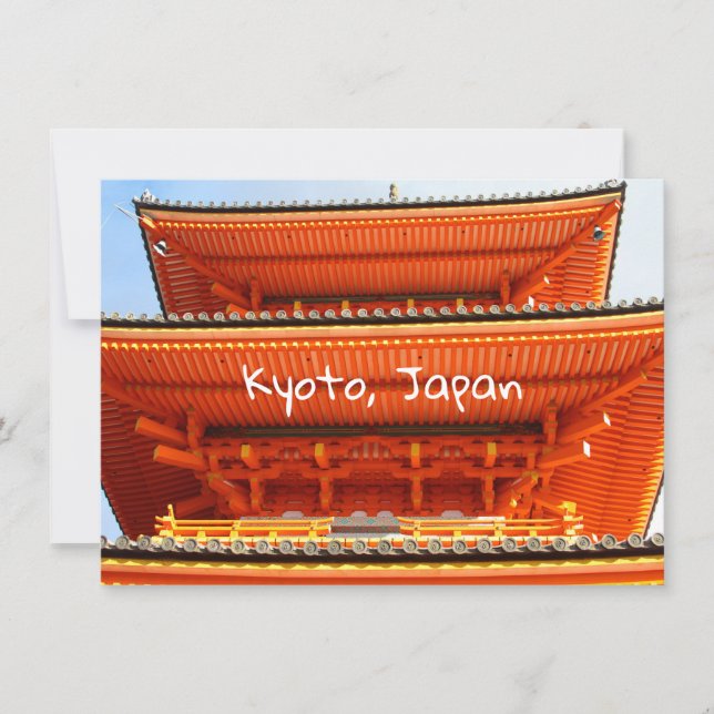 Kiyomizu-dera temple, Kyoto, Japan Card (Front)