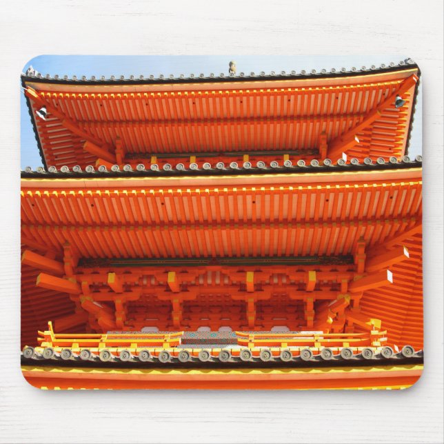 Kiyomizu-dera temple, Kyoto, Japan Mouse Pad (Front)