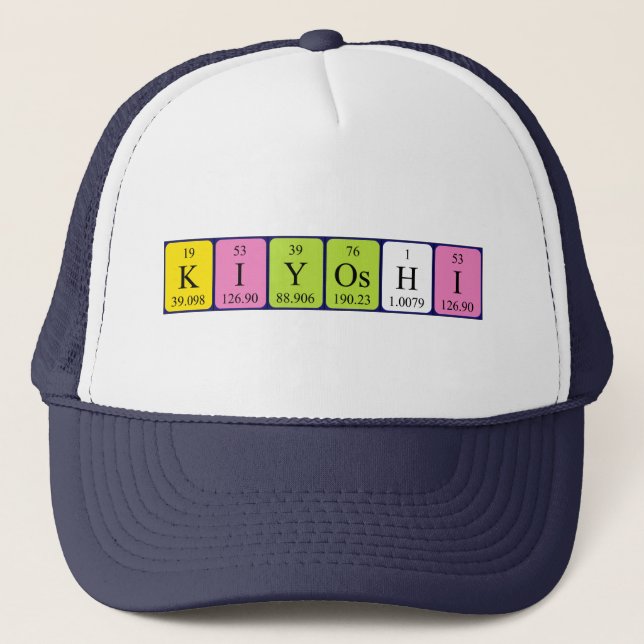 Kiyoshi periodic table name hat (Front)