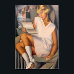 Kizette en Rose | Tamara de Lempicka | Acrylic Print<br><div class="desc">Kizette en Rose is a 1926 painting by Tamara de Lempicka.</div>