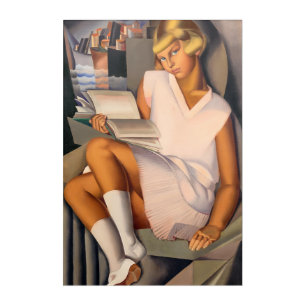 Kizette en Rose   Tamara de Lempicka   Acrylic Print
