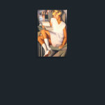 Kizette en Rose | Tamara de Lempicka | Canvas Print<br><div class="desc">Kizette en Rose is a 1926 painting by Tamara de Lempicka.</div>