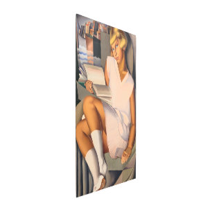 Kizette en Rose   Tamara de Lempicka   Metal Print