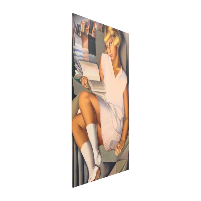 Kizette en Rose | Tamara de Lempicka | Metal Print (3/4)