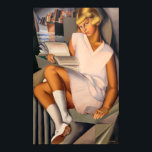 Kizette en Rose | Tamara de Lempicka | Poster<br><div class="desc">Kizette en Rose is a 1926 painting by Tamara de Lempicka.</div>