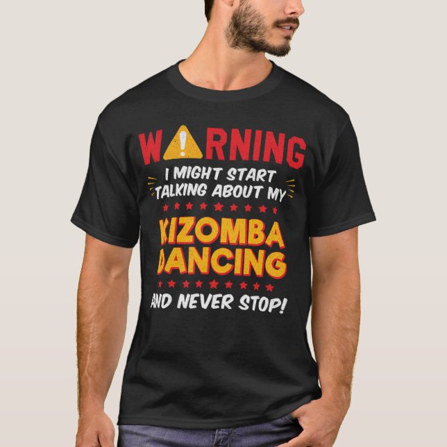 Kizomba Dancing Joke Graphic T-Shirt (Front)