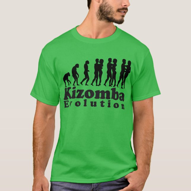 Kizomba Evolution Black Logo T-Shirt (Front)