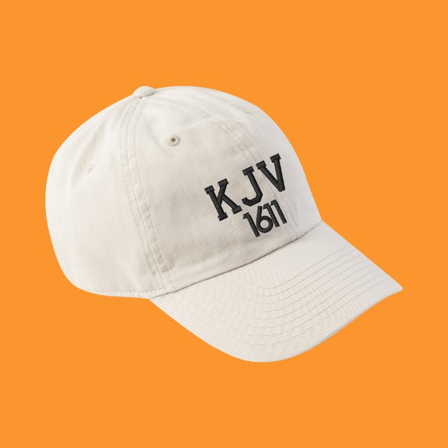 KJV 1611 Black and White Baseball Hat (Creator Uploaded)