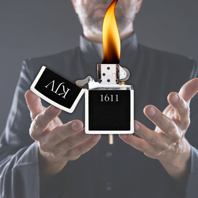 KJV 1611 Black and White Christian Zippo Lighter (Creator Uploaded)