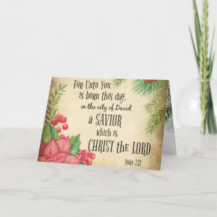 KJV Bible Verse Christmas Card