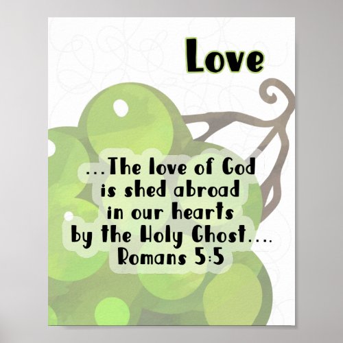 KJV Fruit of the Spirit Poster _ Love