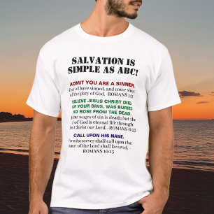 KJV Gospel ABC's Christian Faith Salvation Jesus T-Shirt