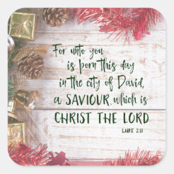 Bible Verse Christmas Stickers | Zazzle