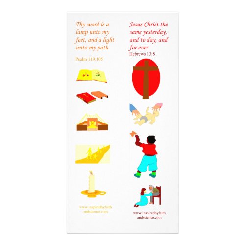 KJV Thy word is a lamp _ Bible bookmark card