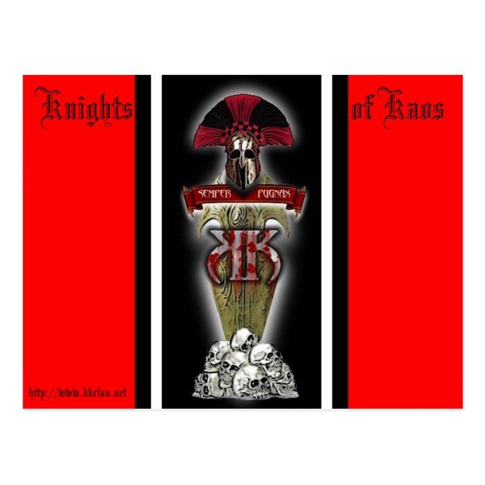 =KK=, Knights of Kaos Postcards