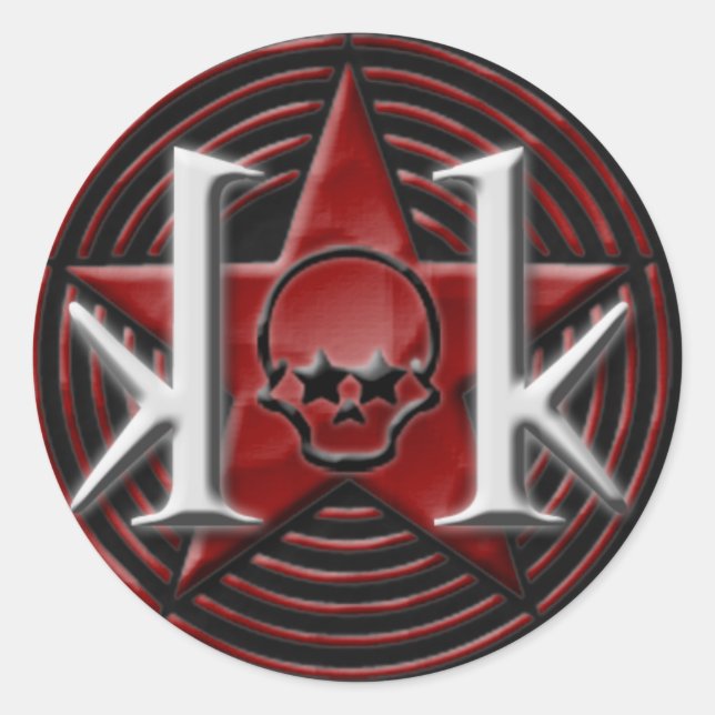 KK Star Logo Sticker (round) (Front)