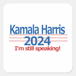 KKamala Harris 2024 I'm Still Speaking! Square Sticker