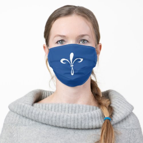 KKG Fleur de Lis Deep Blue Adult Cloth Face Mask