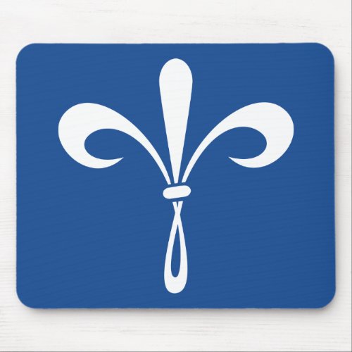 KKG Fleur de Lis Deep Blue Mouse Pad