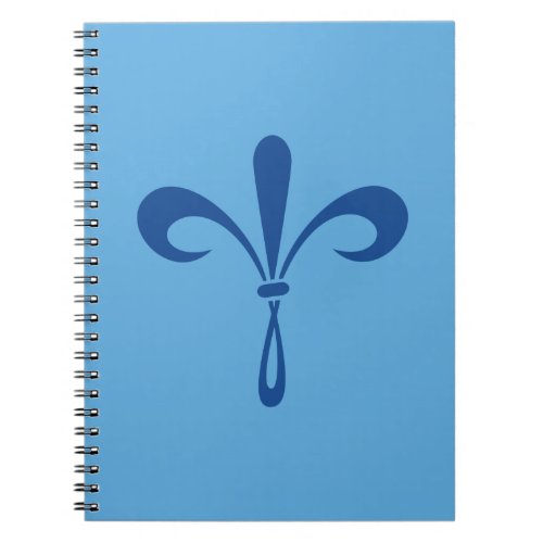 KKG Fleur de Lis Deep Blue Notebook